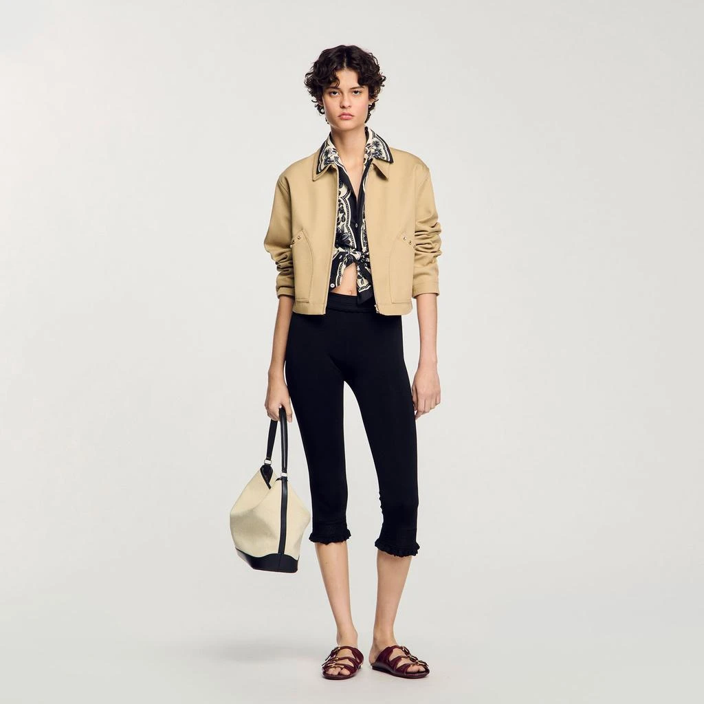 Sandro Short jacket with rhinestone details 1