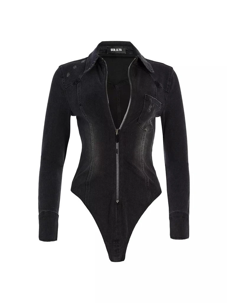 Ser.o.ya Helena Denim Bodysuit 1
