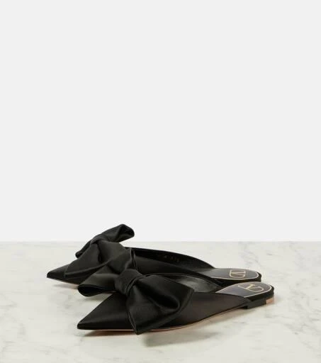 Valentino Un Château Bow satin mules 5
