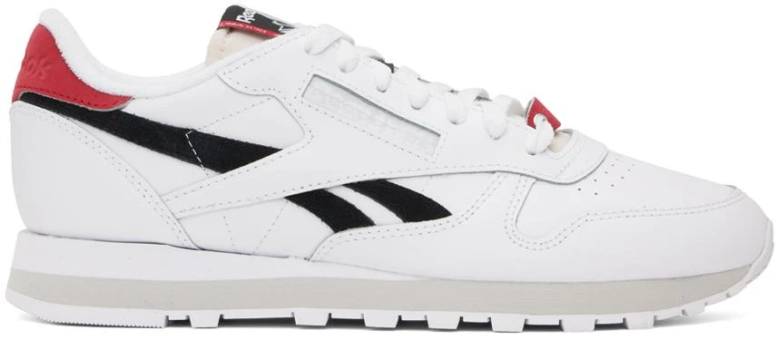 Reebok White & Black Classic Leather Sneakers 1