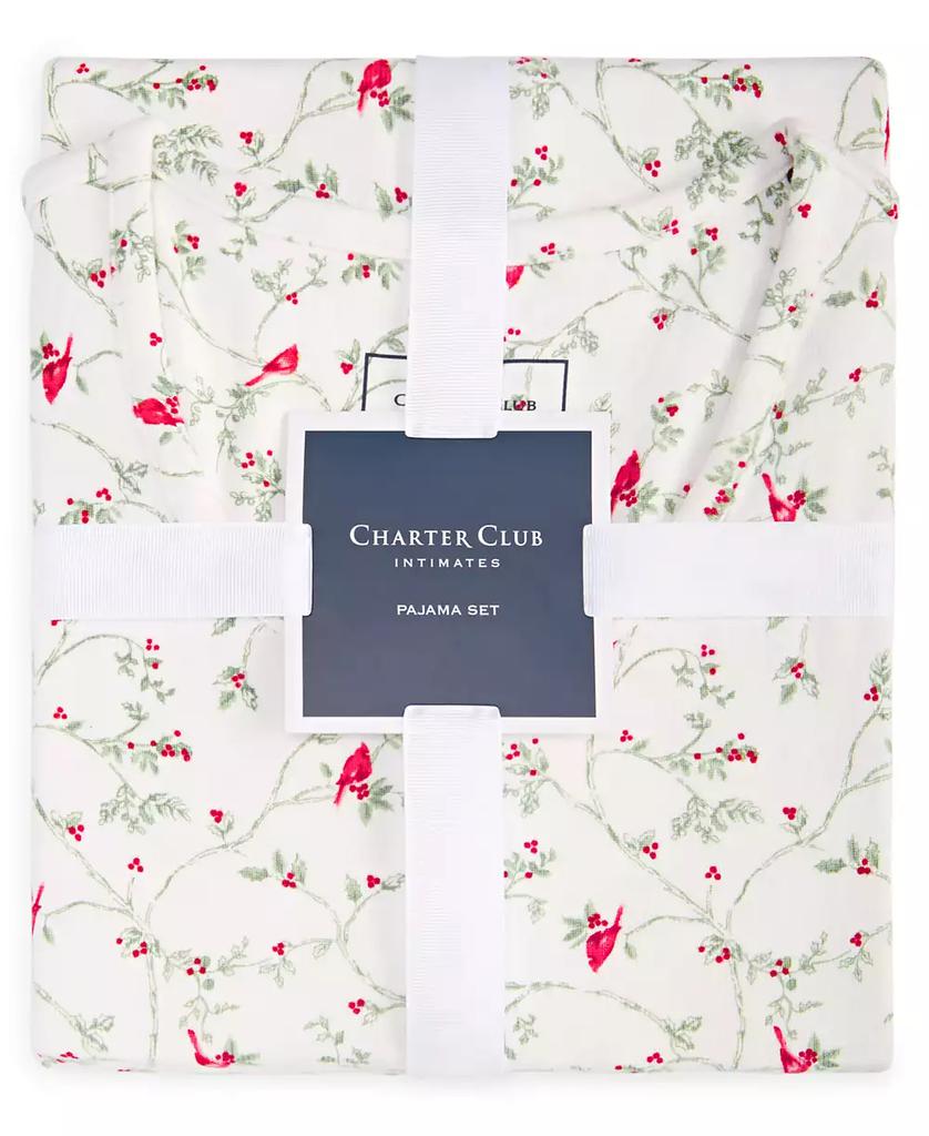 Charter Club Women's 2-Pc. Printed Long-Sleeve Packaged Pajamas Set, Created for Macy's