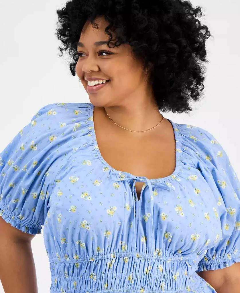 Women's Plus Short-Sleeve Clip-Dot Midi Dress, Created for Macy's  On Sale  Now with Up to 40% Off | Discover Exclusive Deals & Savings at BeyondStyle   Authentic And Now This dress|women's