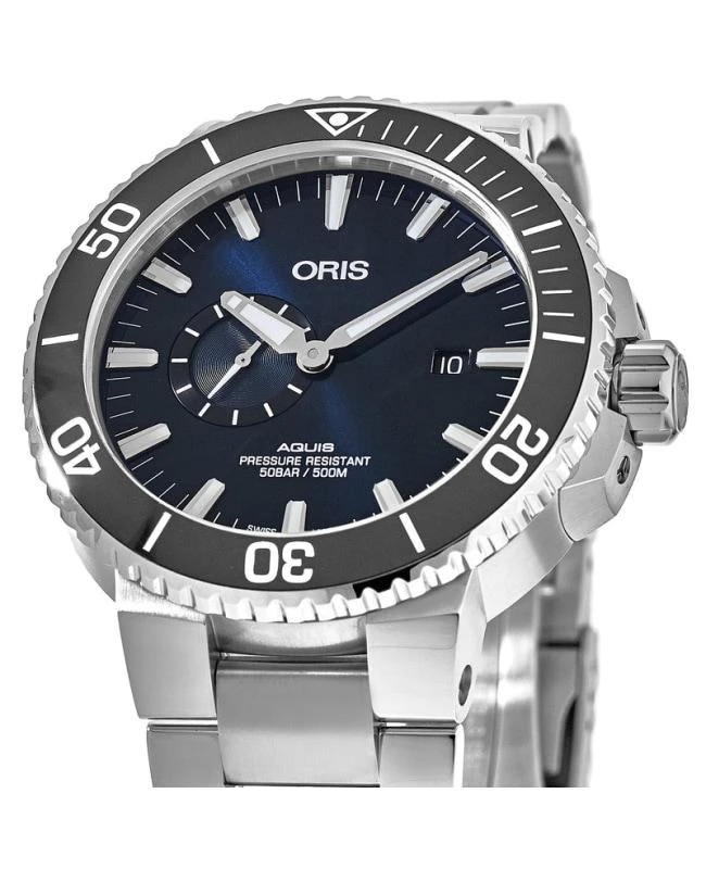 Oris Oris Aquis Small Second, Date Automatic Blue Dial Stainless Steel Men's Watch 01 743 7733 4135-07 8 24 05PEB 2