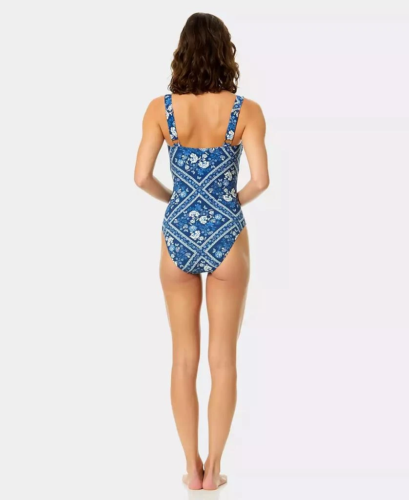CeCe Women
s Square Neck One-Piece Swimsuit 3