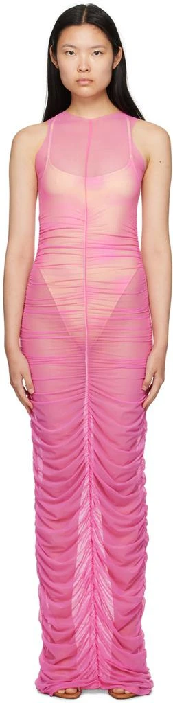 embellished maxi dress white Your Affections Rosette Ribbon Embellished Maxi Dress White