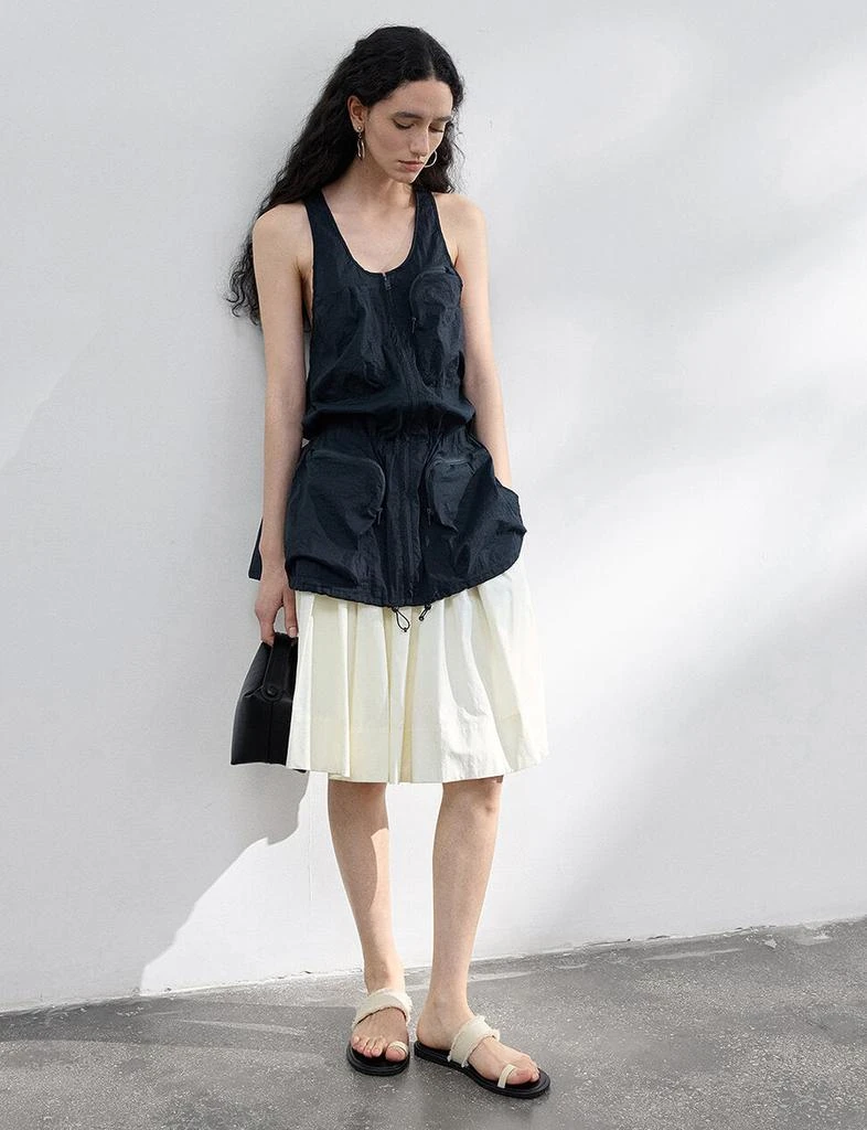 Pixie Market Black Parachute Pocket Tank 4