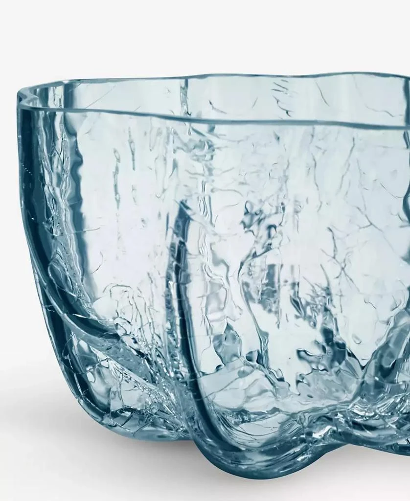 Kosta Boda 3.8" Circular Crystal Glass Crackle Bowl 4