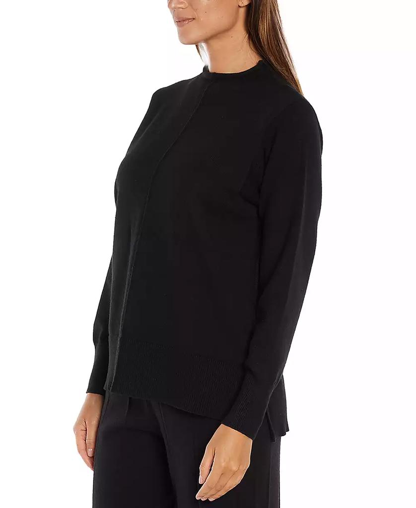 Three Dots Women's Jodie High-Neck Front-Seam Sweater
