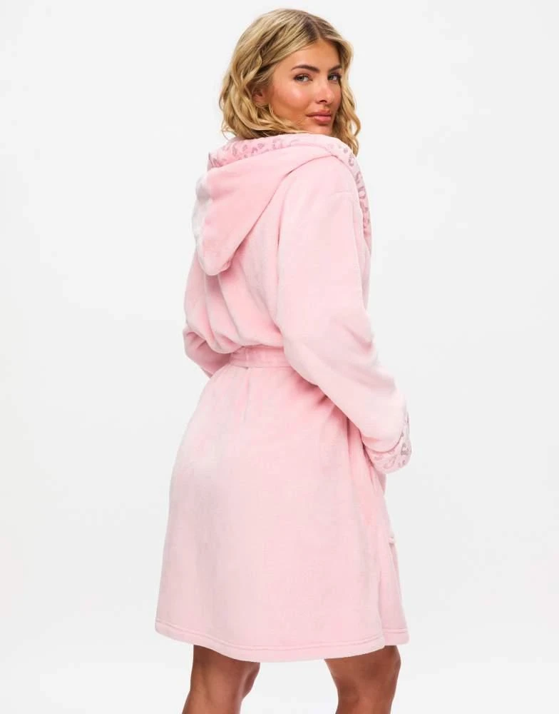 Ann Summers Ann Summers Signature sparkle fluffy robe in pink 2