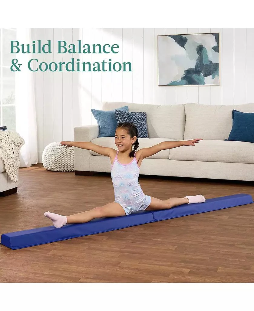 Best Choice Products 10ftx4ftx2in Folding Gym Mat 4-Panel w/ Carrying Handles 
Folding Balance Beam 9