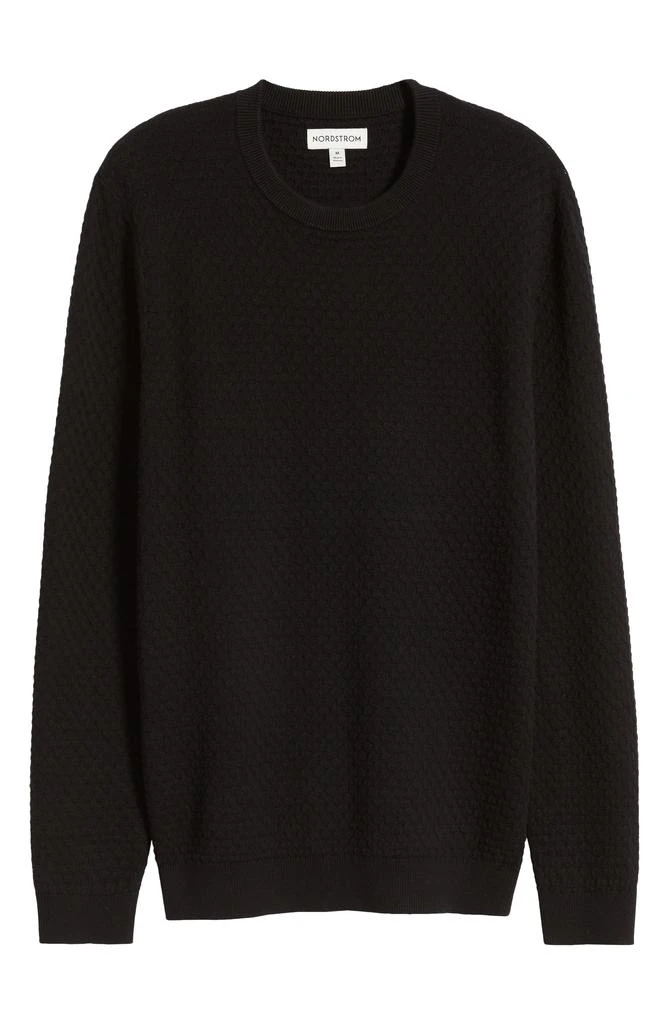 Nordstrom Tuck Stitch Pima Cotton Blend Sweater 5