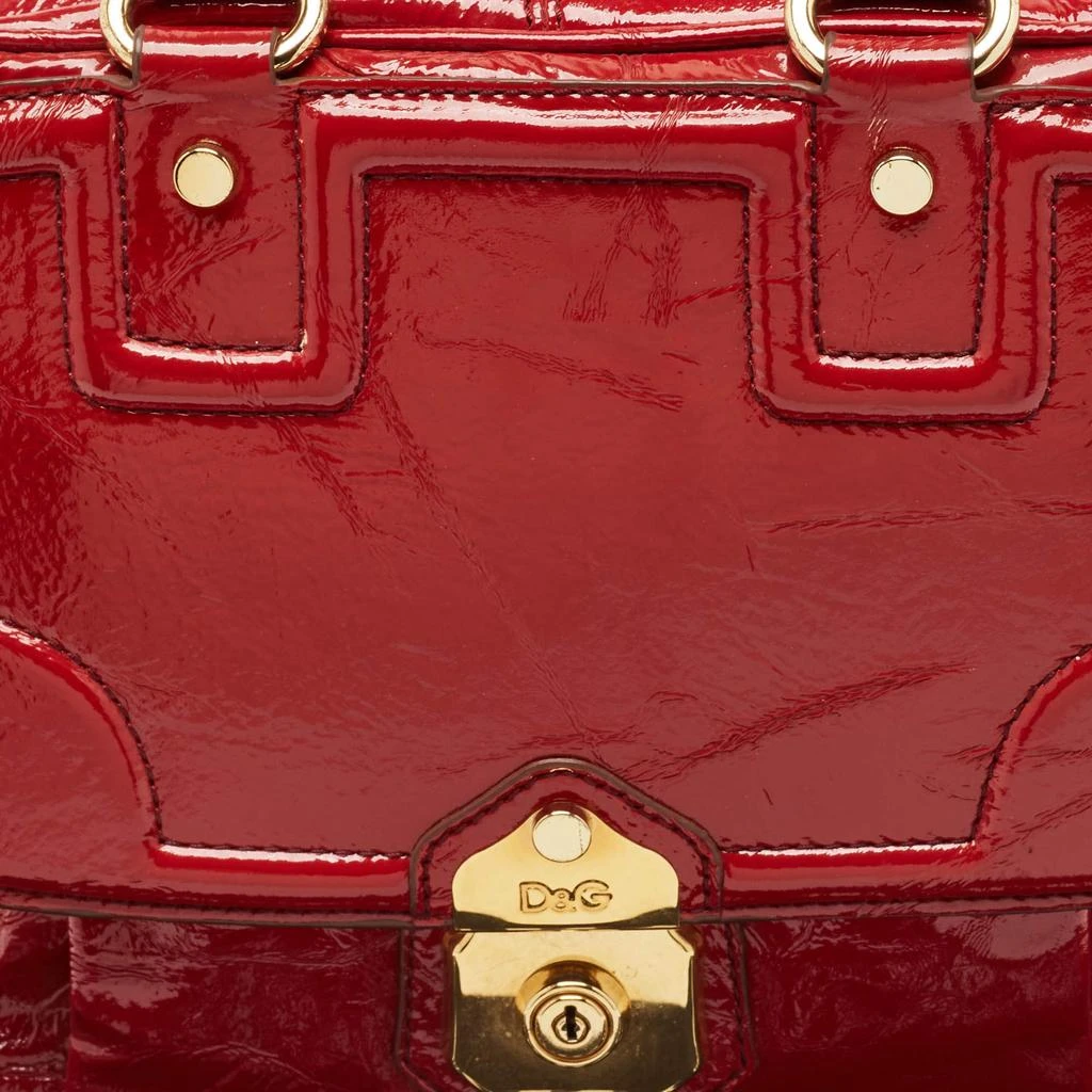 Dolce & Gabbana D&G Red Patent Leather Allyson Bag 5