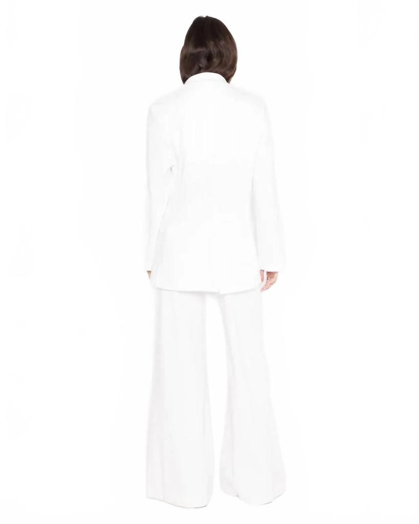 RIPLEY RADER Ponte Knit Oversized Blazer In Off-White 2