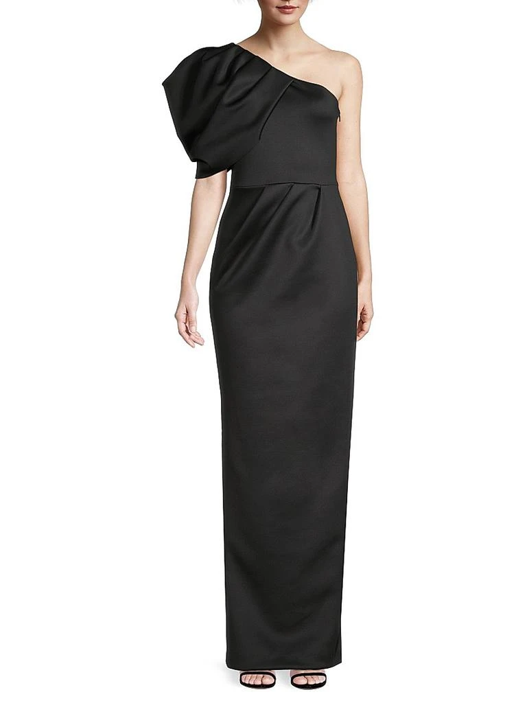 Black Halo Egan One-Shoulder Gown 3