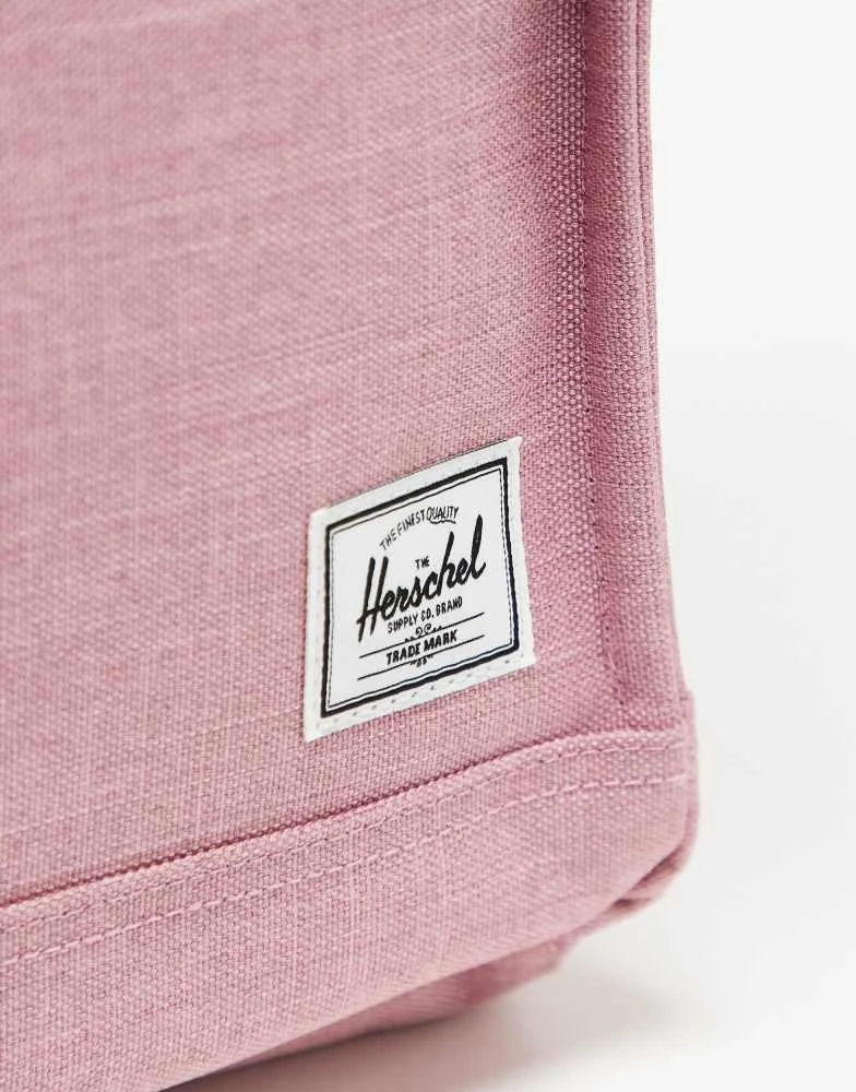 Herschel Supply Herschel Supply Co city backpack in pink with tan strap 2