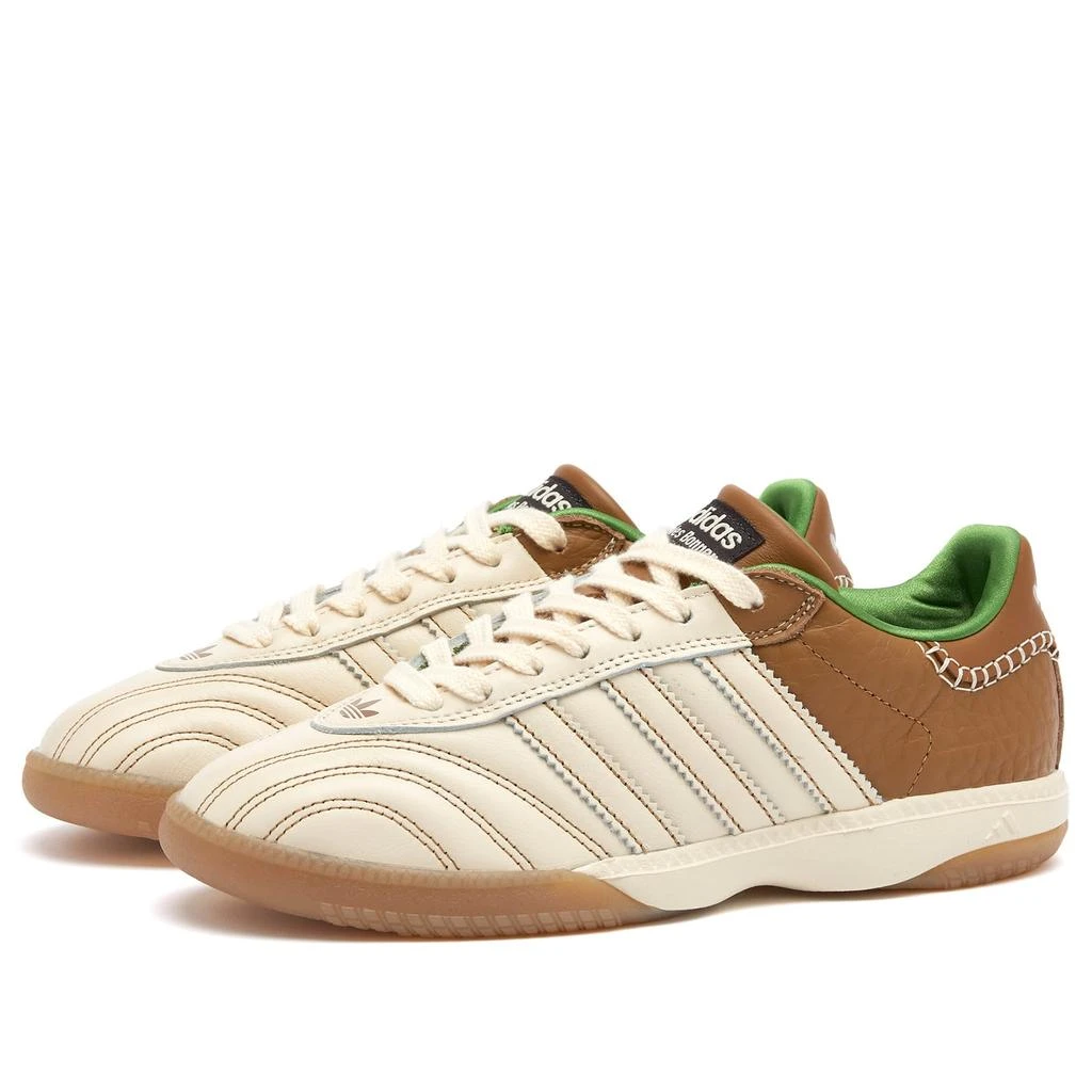 adidas gazelle silver green womens Wales Bonner x adidas WB Samba Millennium Wonder White / Raw Desert / Crew Green Size: 6.5