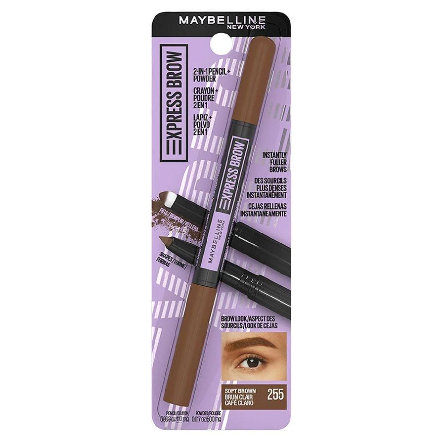 Maybelline Express Brow 2-In-1 Pencil and Powder, Eyebrow Makeup 3