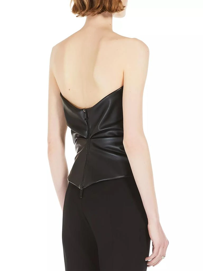 Max Mara Lindsey Faux Leather Top 4