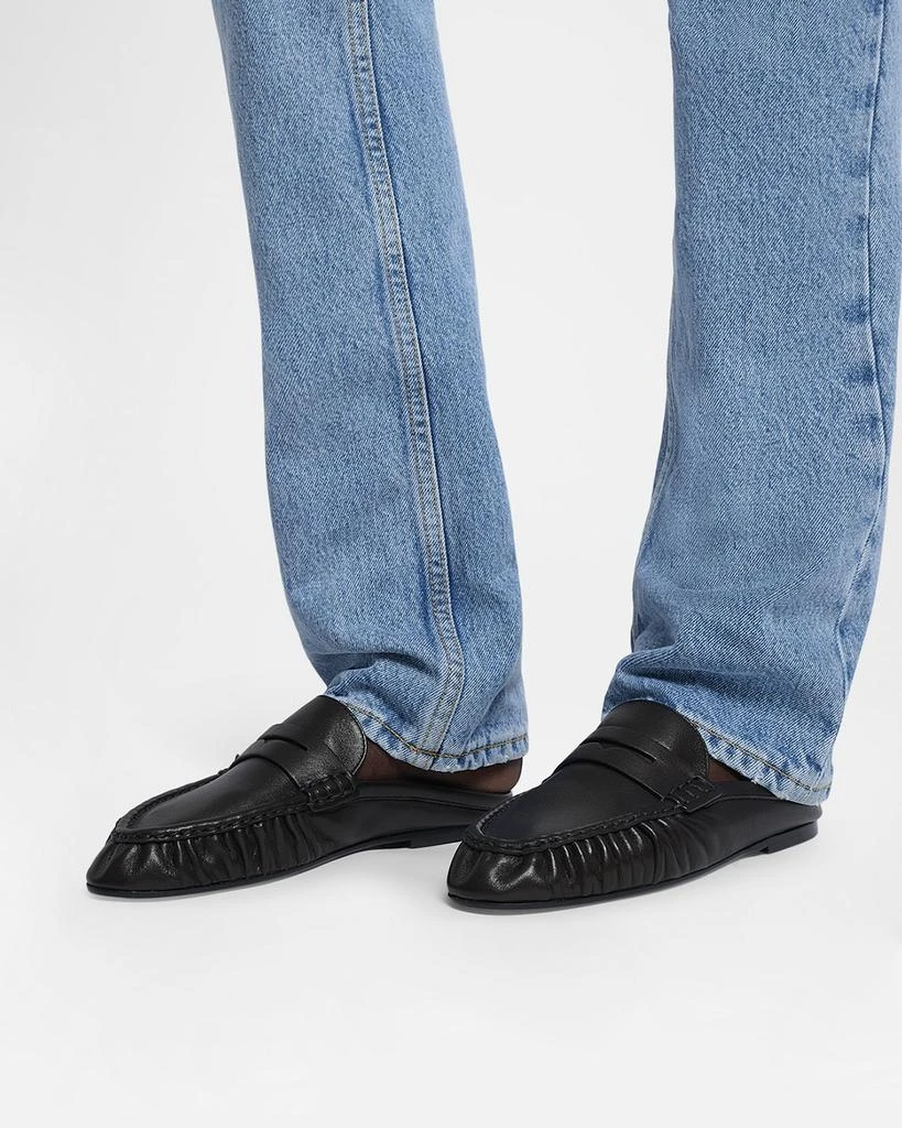 Yves Saint Laurent Le Loafer Leather Penny Loafer Mules 2