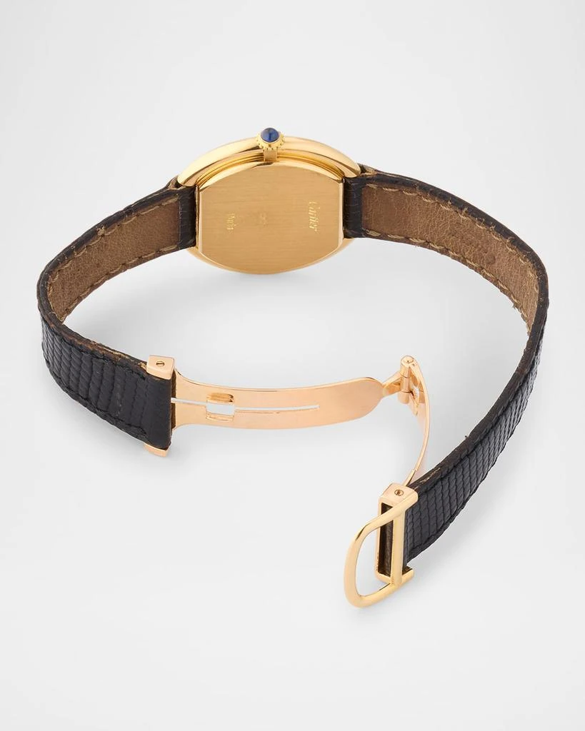 Cartier Cartier 18K Yellow Gold Ellipse 29mm Vintage 1980s Watch 4