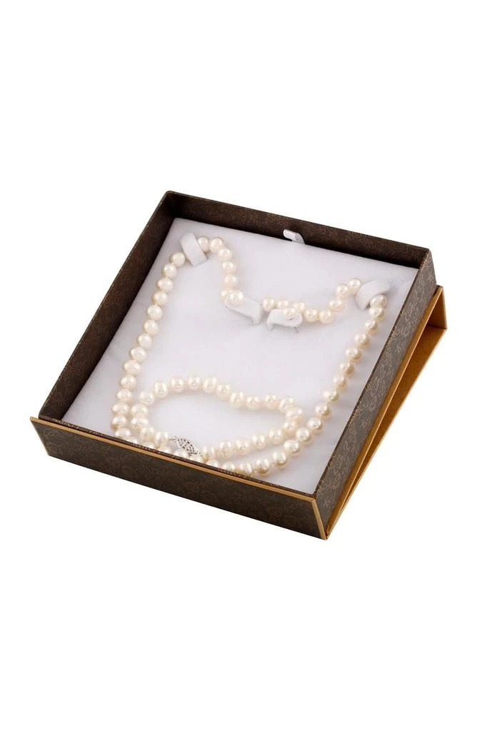 Splendid Pearls 7-8mm Freshwater Pearl Necklace, Bracelet, & Earrings Set 3