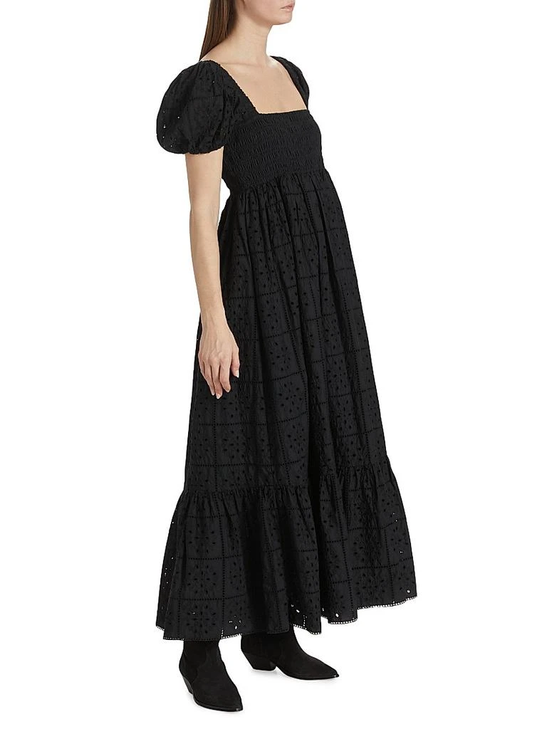 Ganni Broderie Anglaise Cotton Maxi Dress 3