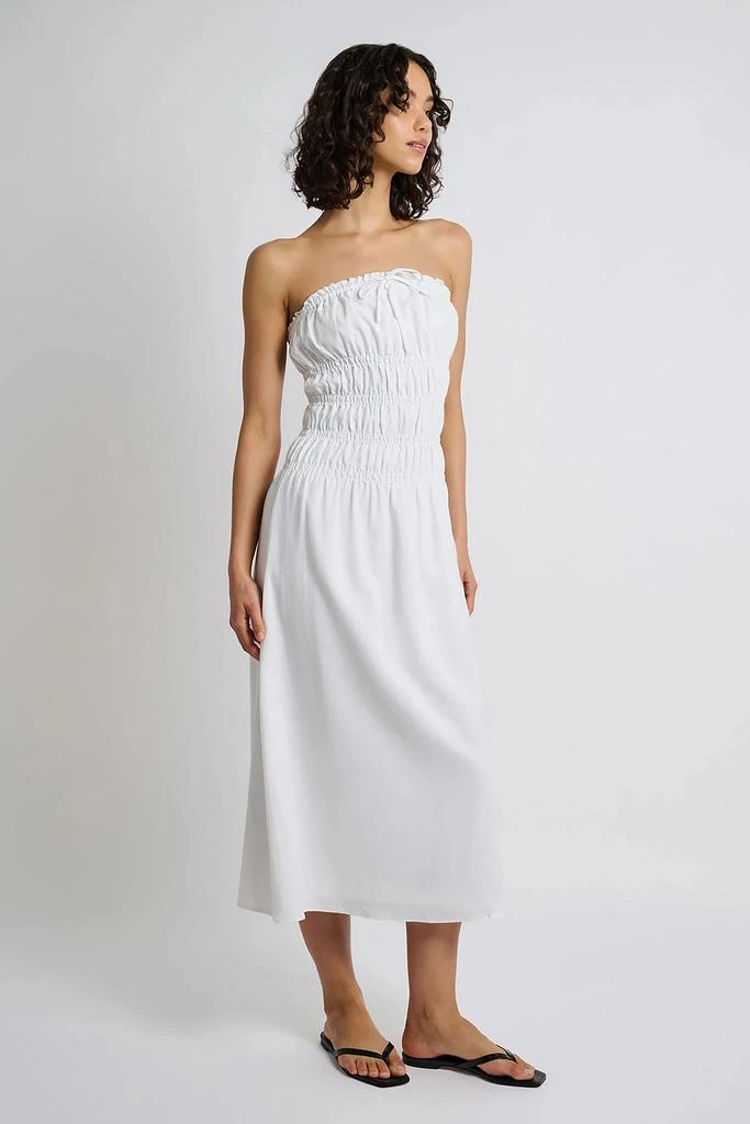 Onia Onia Air Linen Smocked Maxi Dress 3