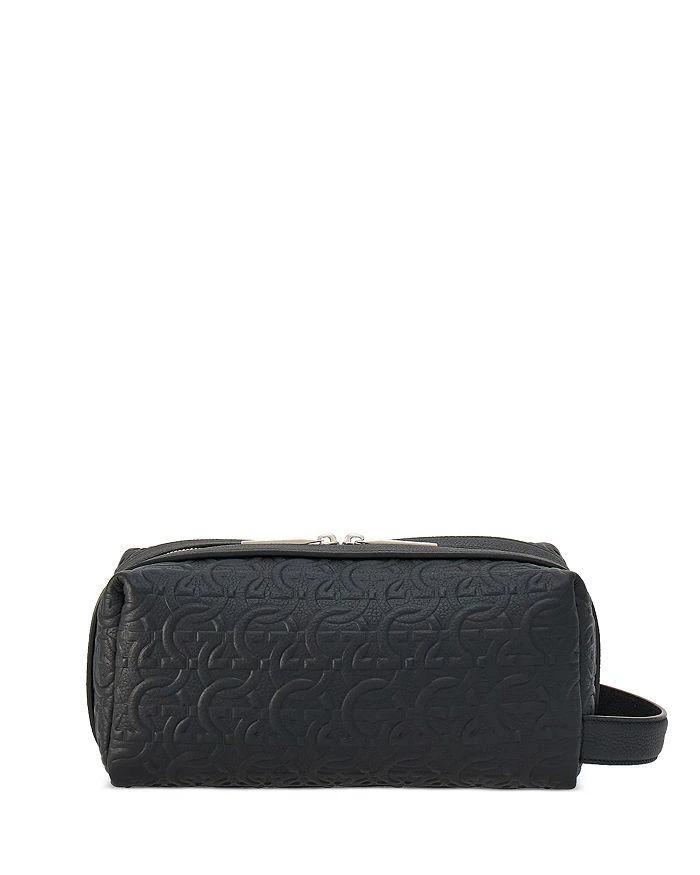 Salvatore Ferragamo Men's Embossed Leather Dopp Kit 2