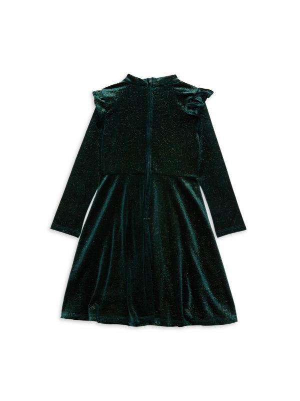 Pippa & Julie Little Girls Claire Sparkle 2-Piece Dress & Headband Set