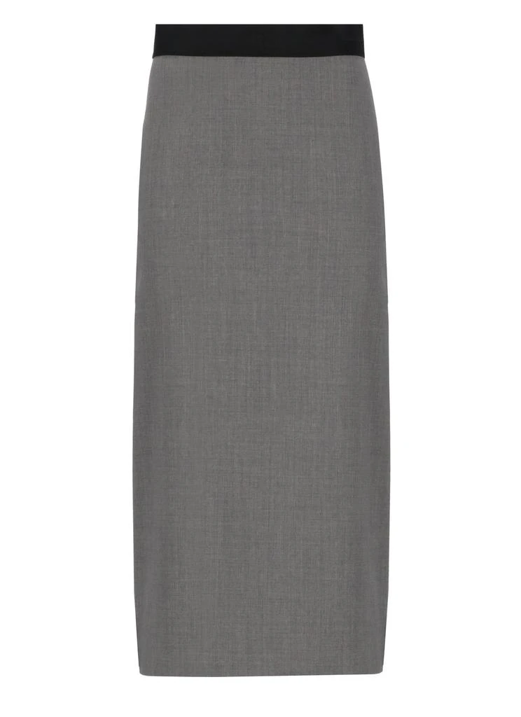 MSGM MSGM High-Waist Logo-Jacquard Midi Skirt 1