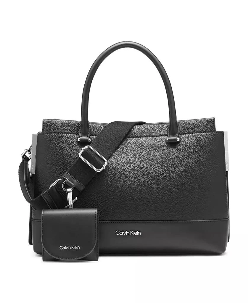 Calvin Klein Bianca Triple Compartment Convertible Satchel 1