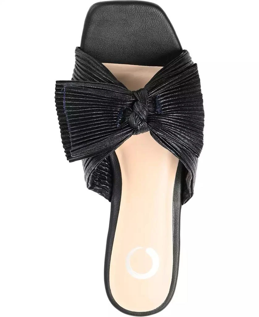 Journee Collection Women's Serlina Bow Flat Sandals 4