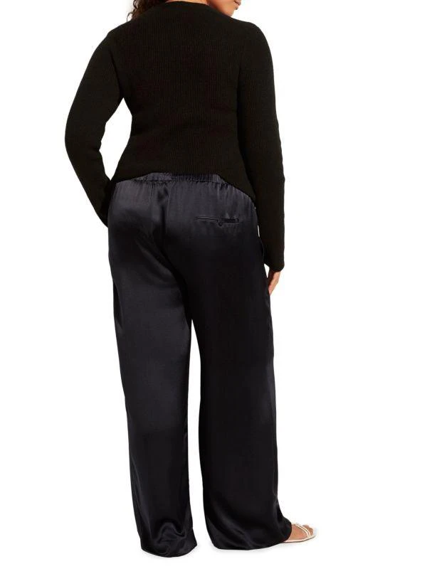 Vince Plus Satin Silk Drawstring Pants 2