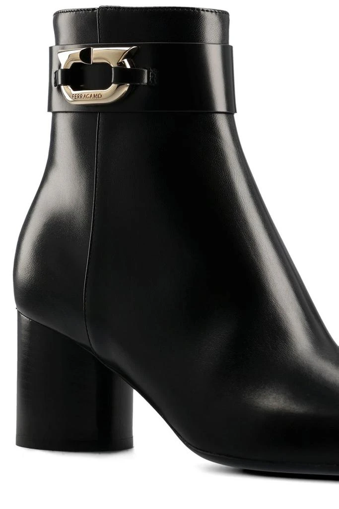 Salvatore Ferragamo Ferragamo Pointed Toe Buckle Boots 4