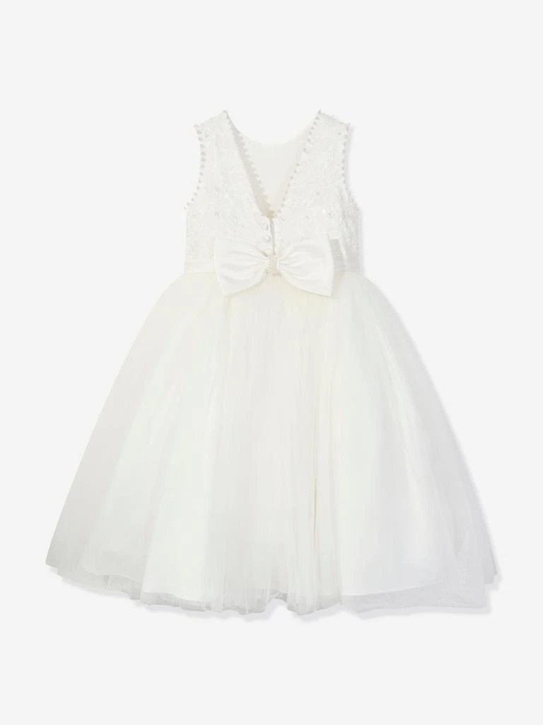 Sarah Louise Sarah Louise Girls Ceremonial Ballerina Length Dress in Ivory 2