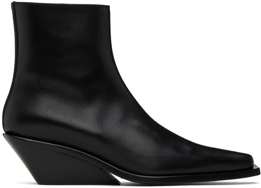 ショートブーツ・ブーティ Ann Demeulemeester Lisa Ankle Boots in Black Leather Ann Demeulemeester - Lisa leather ankle boots Ann Demeulemeester