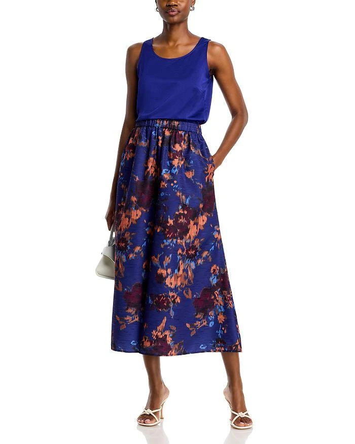 Misook A Line Woven Maxi Skirt 2
