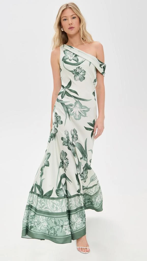 ROCOCO SAND One Shoulder Cowl Maxi Dress 1