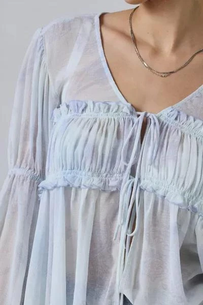 Kimchi Blue Kimchi Blue Amelia Sheer Tie-Front Blouse 2