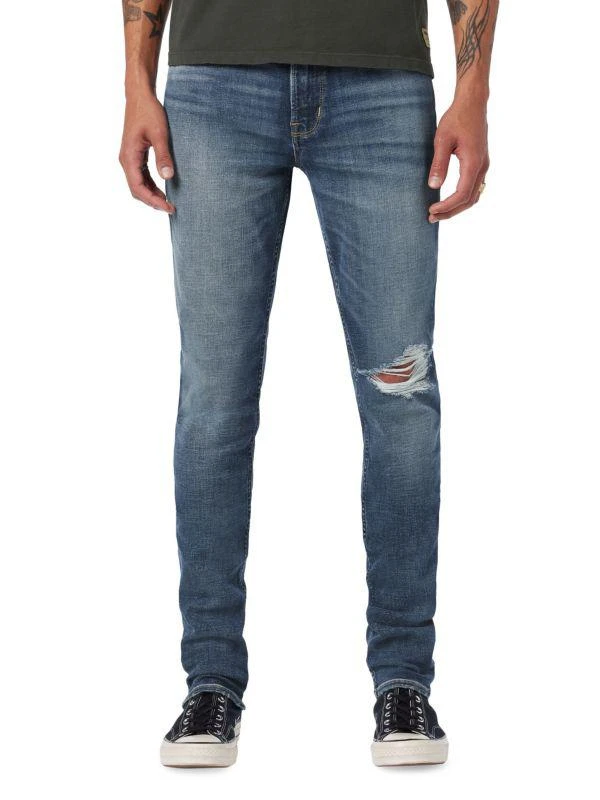 Hudson Zack Skinny Distressed Jeans 1