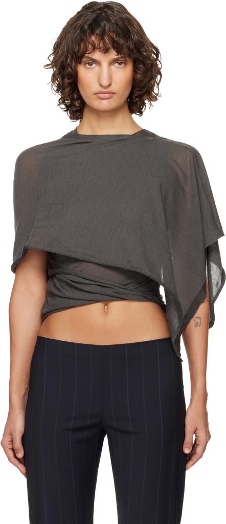 Paloma Wool Gray Tapioca Top - Shirts - BeyondStyle