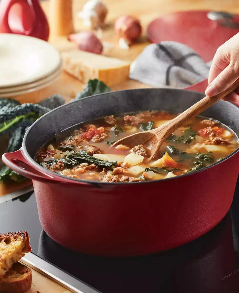 Rachael Ray Nitro Cast Iron 6.5 Quart Dutch Oven 8
