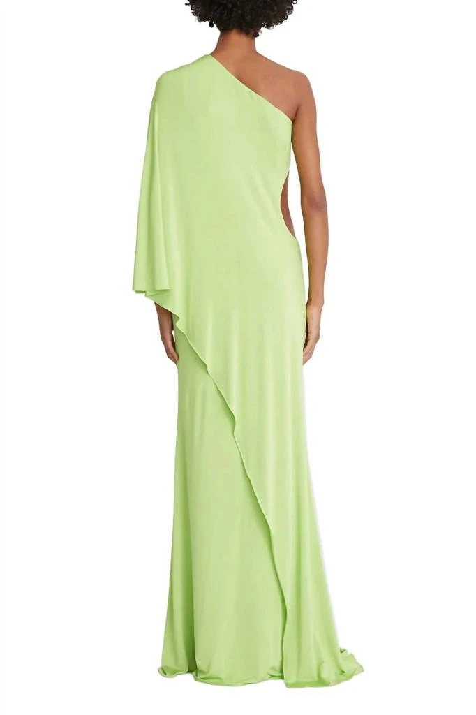 Halston Heritage Halston Heritage - One Shoulder Column Cascade Jersey Gown 2