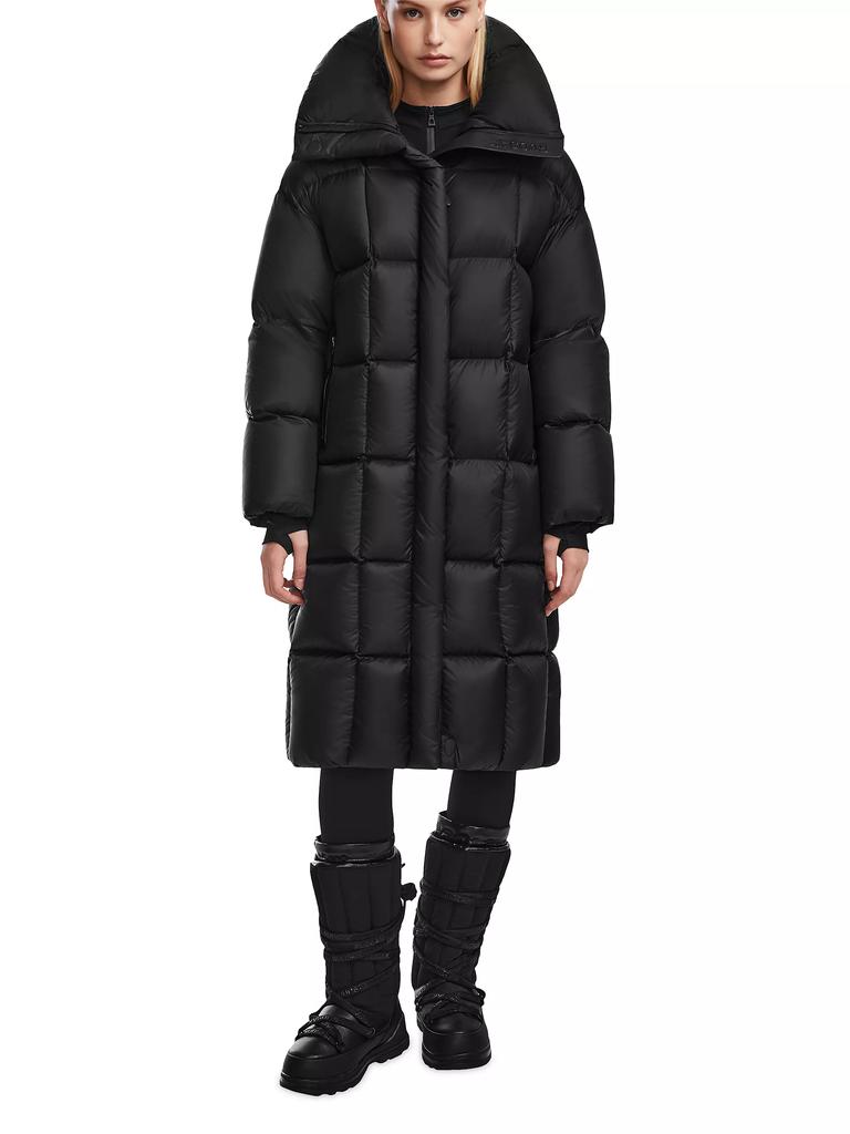 RUDSAK Sash Longline Down Puffer Coat
