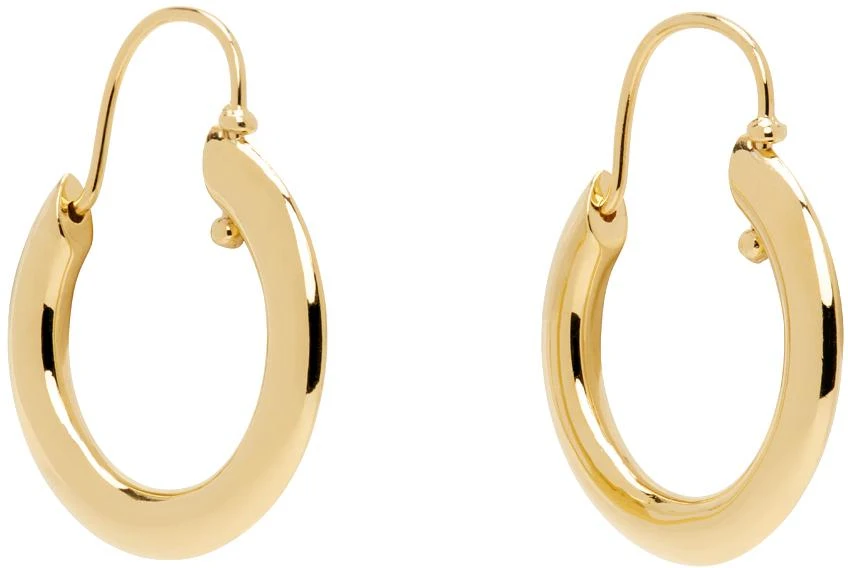 Mondo Mondo Gold Swivel Hoop Earrings 2