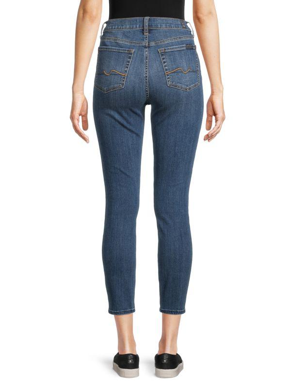 7 For All Mankind Gwenevere High-Waist Ankle Jeans