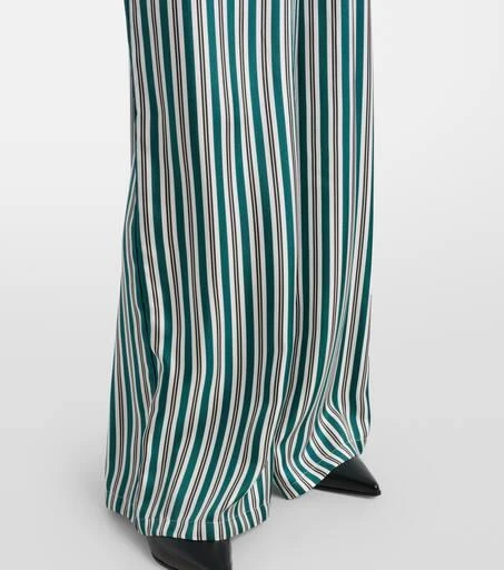Max Mara Ladino striped wide-leg silk twill pants 5