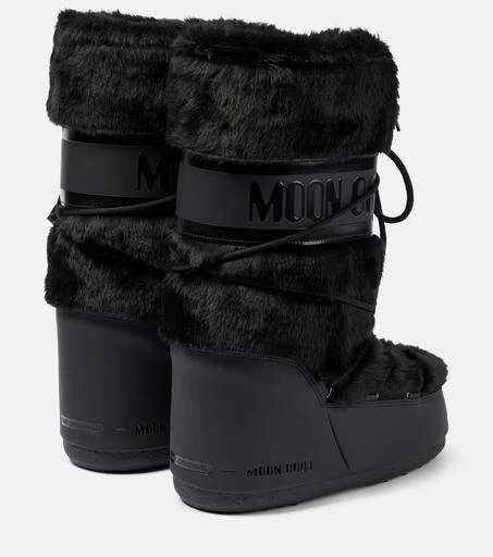 Moon Boot Icon faux fur-trimmed snow boots 3