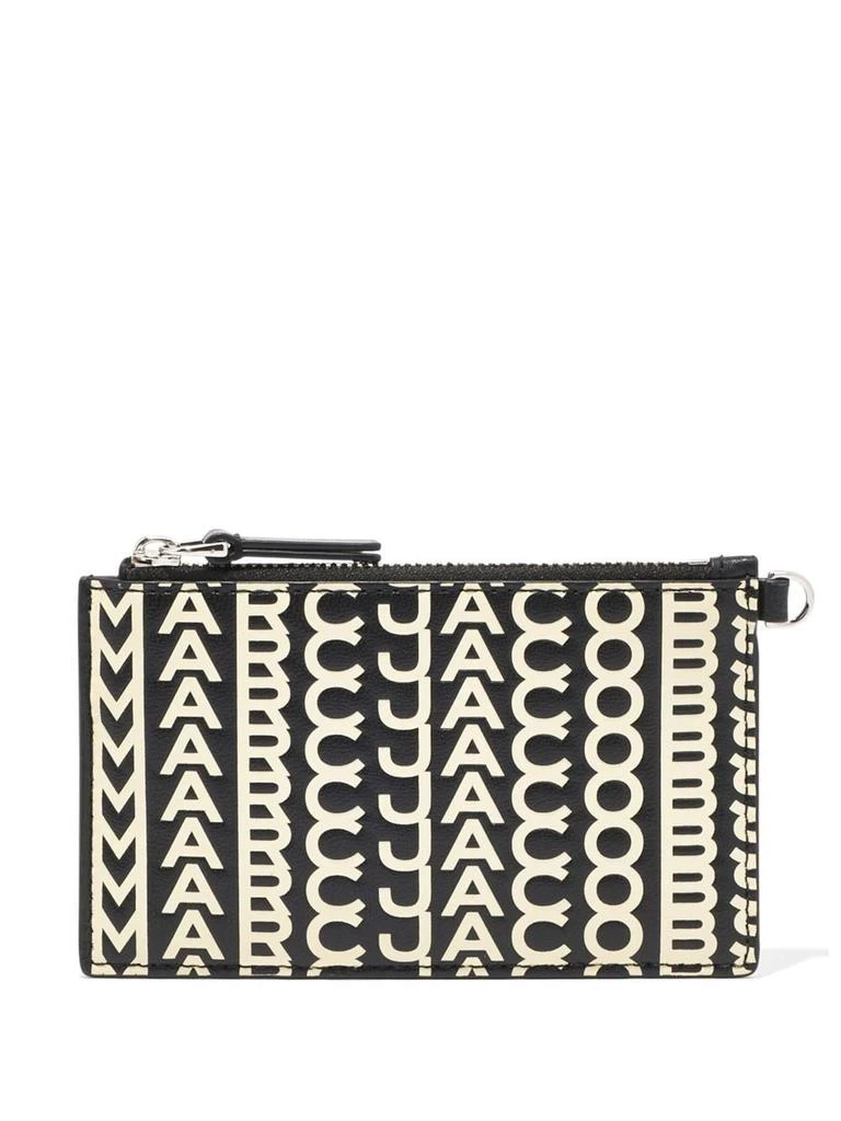 Marc Jacobs THE MONOGRAM LEATHER TOP ZIP WRISTLET WALLET 1