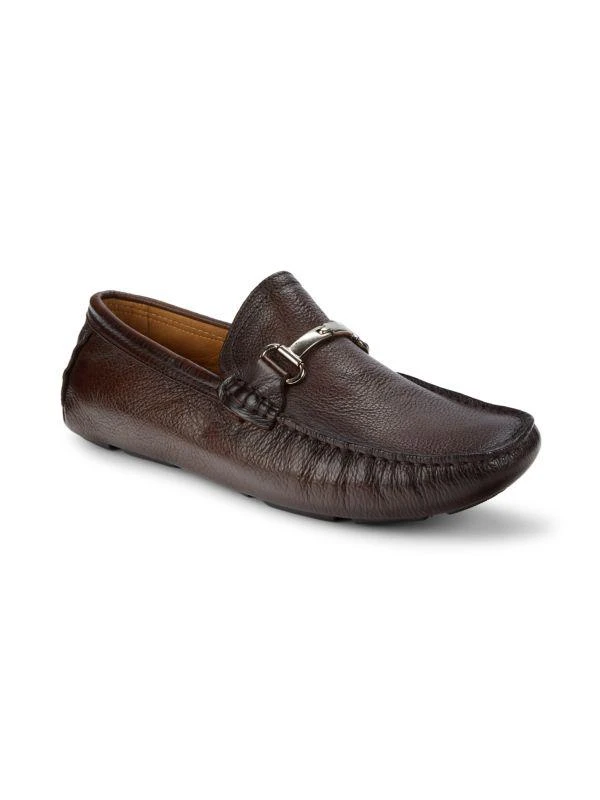 Saks Fifth Avenue Leather Bit Driving Loafers 2